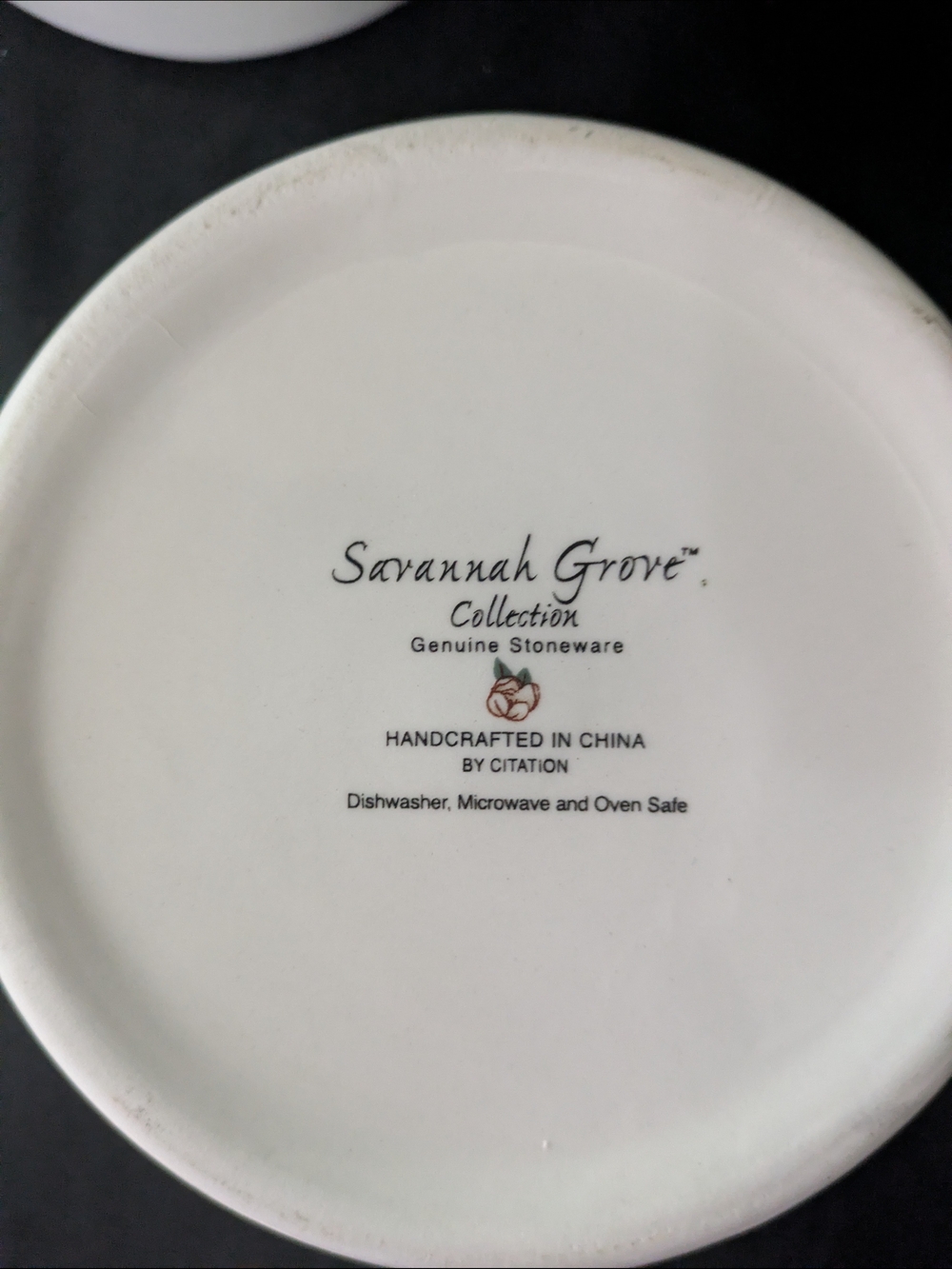 Set of 4 Citation Savannah Grove Handled Soup Bowls Mugs Floral Stoneware - Picture 4 of 4